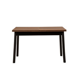 Hanah Home Oliver Open - Barok Black Mesa de Comedor Extensible